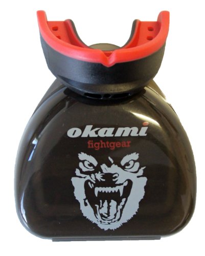 OKAMI Fightgear Mund- und Zahnschutz HI Pro Mouthguard (Schwarz/Rot, 12.0021)