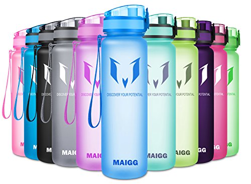 MAIGG Best Sports Trinkflasche - 500ml & 1000ml - Eco Friendly & BPA-freiem Kunststoff