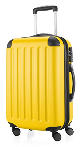HAUPTSTADTKOFFER - Koffer Handgepäck Spree Trolley Hartschale (55 cm, 49 Liter, matt, Gelb)