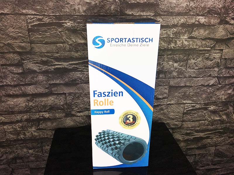 Faszienrolle Test Happy Roll Sportastisch Verpackung