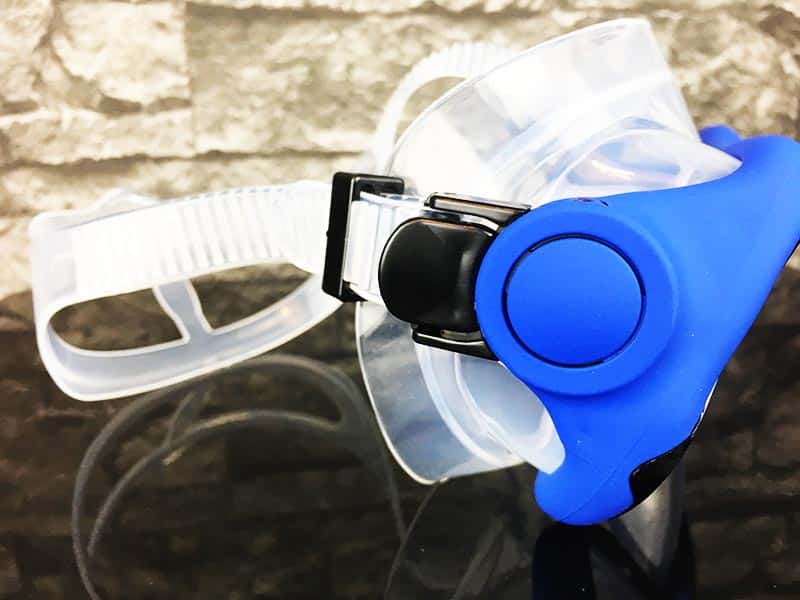 Schnorchelset Test Sportastisch Snorkel Star Blau seitliche Ansicht