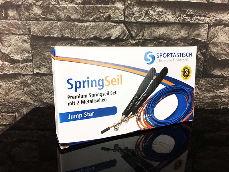 Sportastisch Jump Star Premium Springseil Vergleichssieger Verpackung