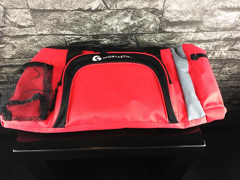 Sporttasche Sportastisch Sporty Bag rot ausgepackt