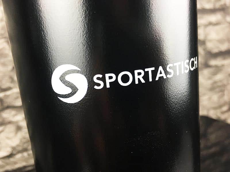 Trinkflaschen Test Sportastisch Hydro Boost Schwarz Logo