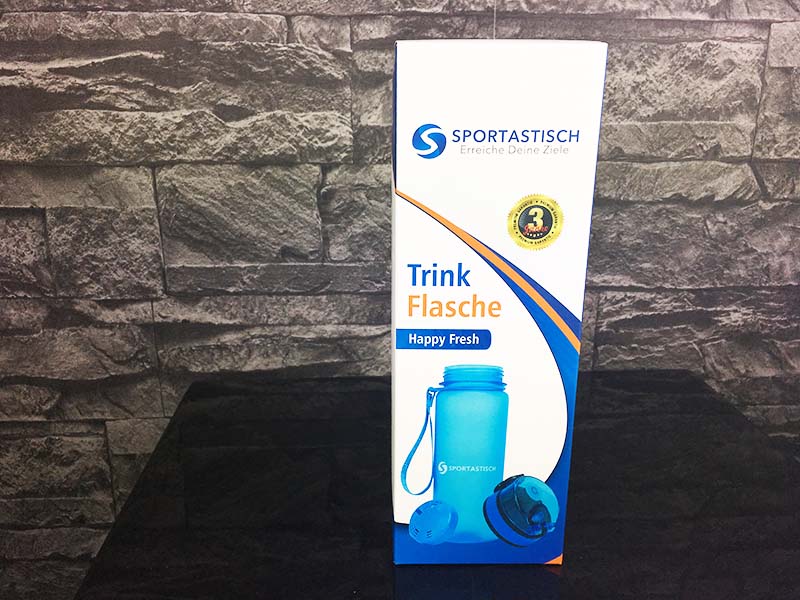 Trinkflaschen Test Sportastisch Trinkflasche Happy Fresh Verpackung