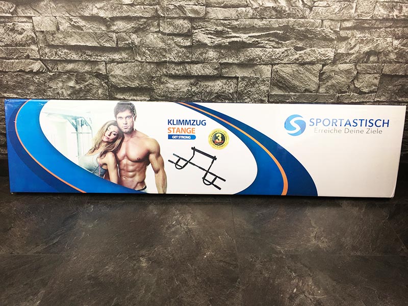 Türreck Test Premium Klimmzugstange Get Strong Sportastisch Verpackung