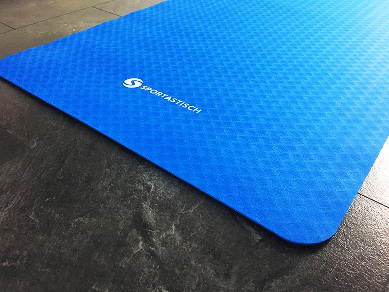 Yogamatte Test Sportastisch Yoga Star Blau Logo